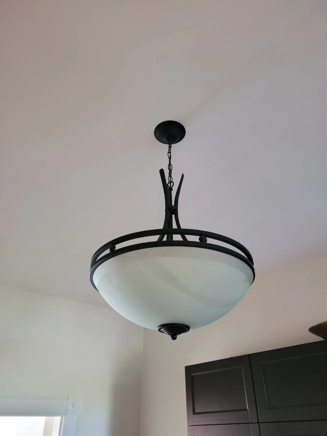 Black Chandelier-Style Ceiling Light Fixture