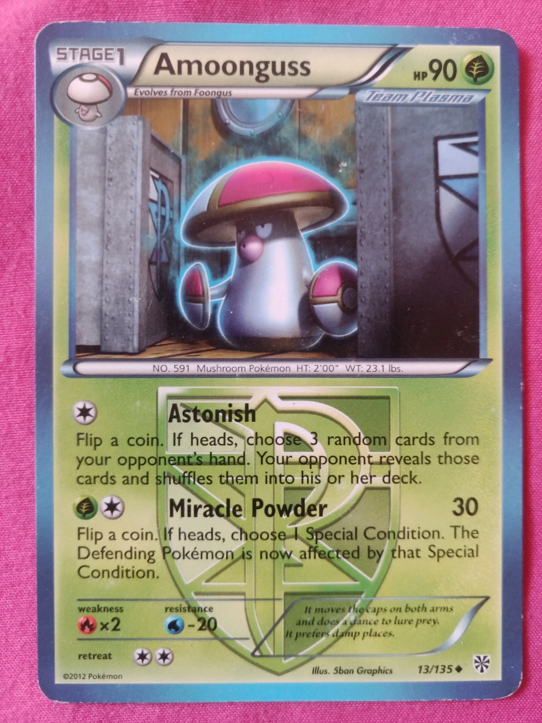 Pokemon Amoonguss Trading Card - photo 2