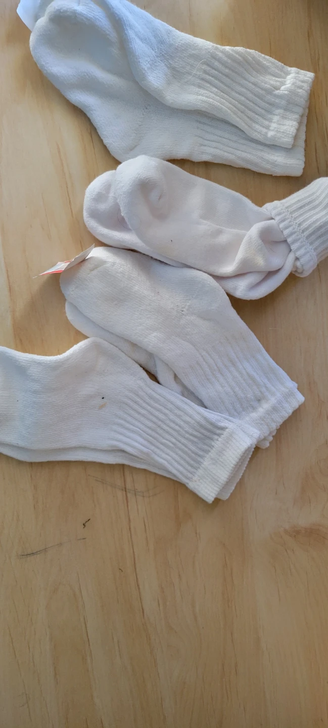 White Crew Socks