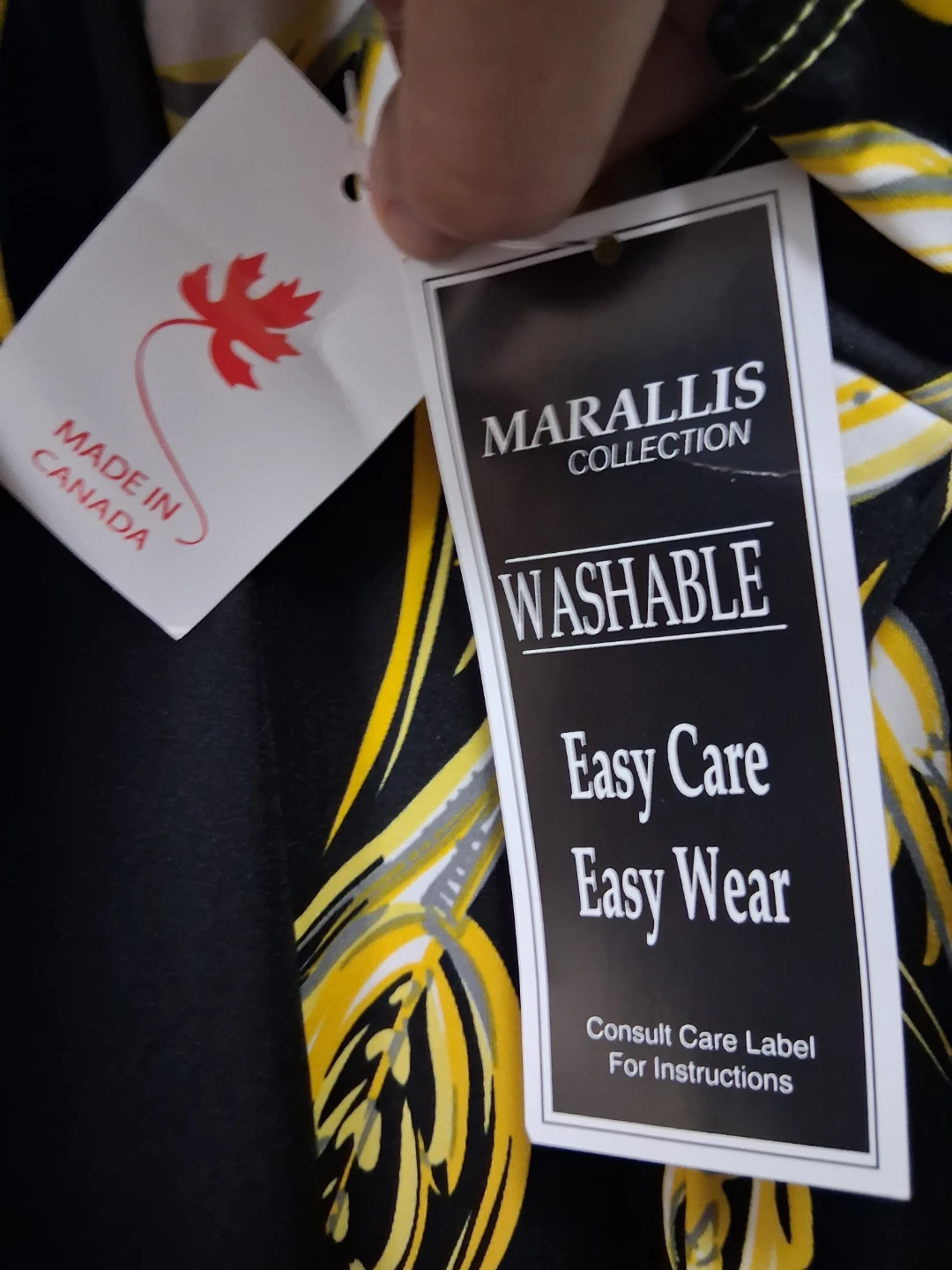 Marallis Collection Dress XXL/TTG Black Yellow Floral Pattern - photo 2
