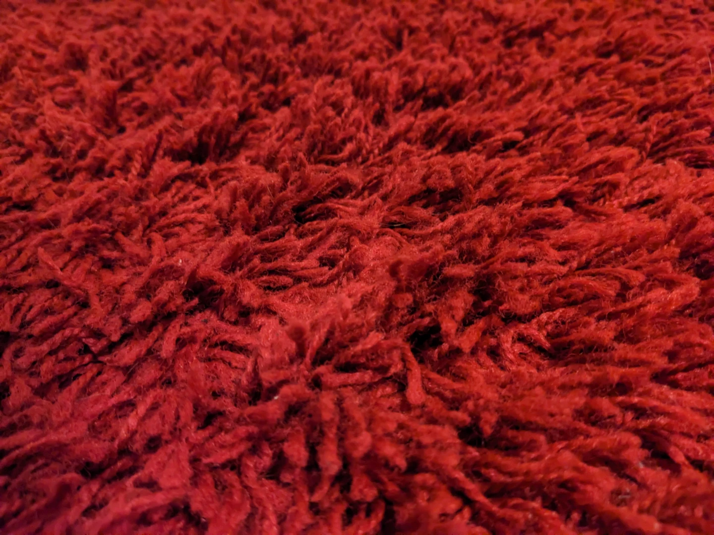 Unique Loom Solo Solid Shag Rug - Cherry Red 4'x6' - photo 5