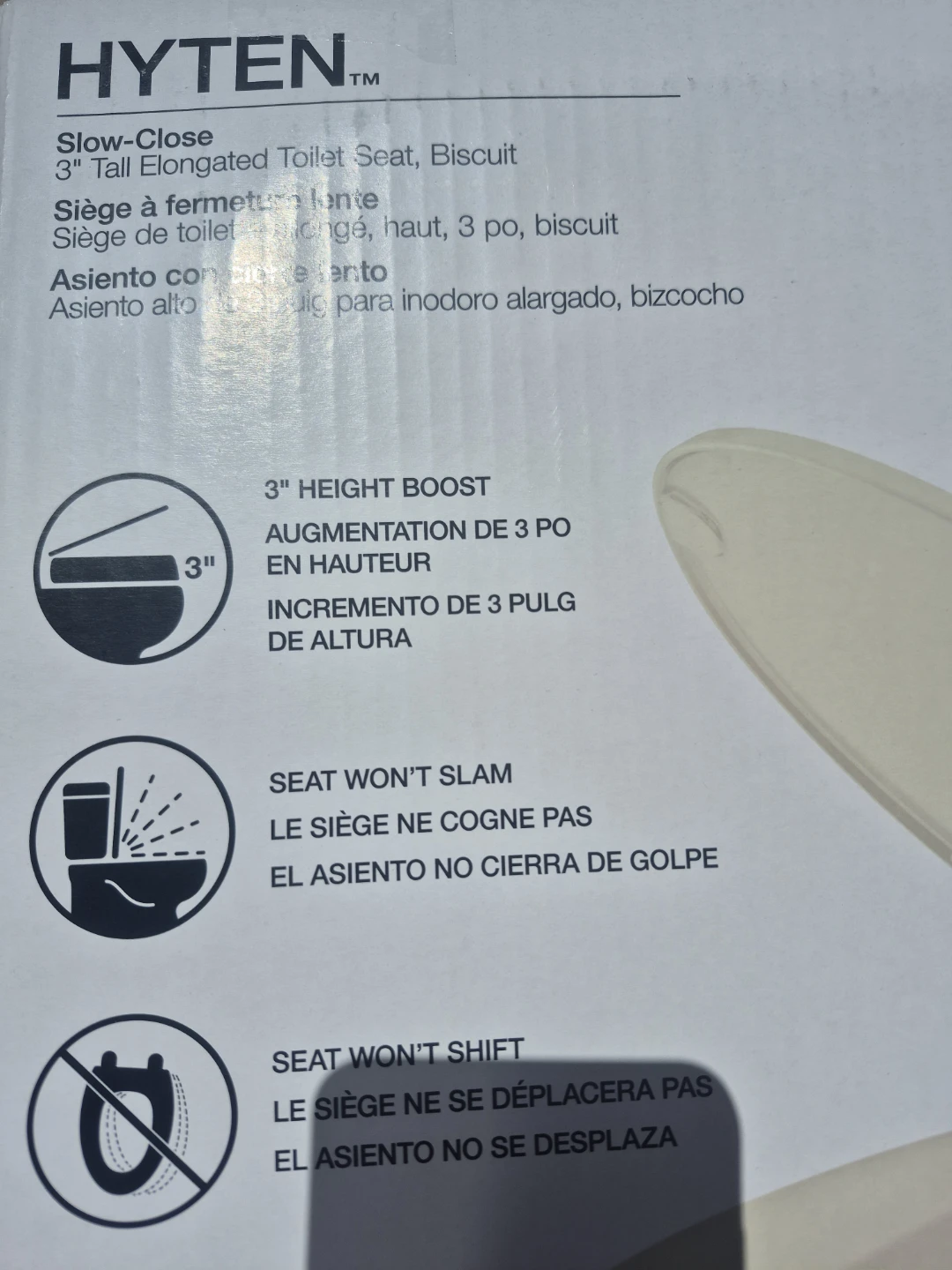 Kohler Hyten Slow-Close Elongated Toilet Seat - Biscuit