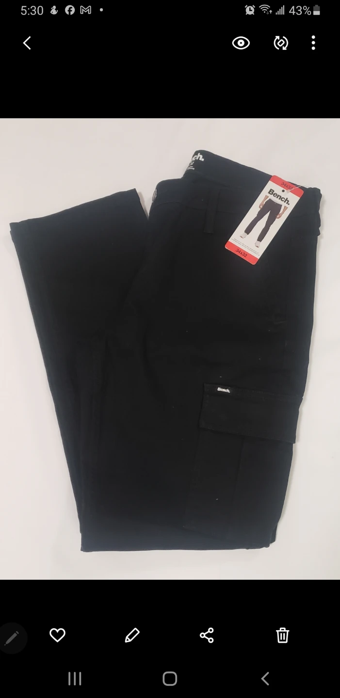 Brand new Bench Mens Black Pants 34/32 - photo 5