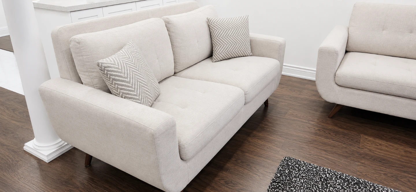 Beige 2-Seater Sofa