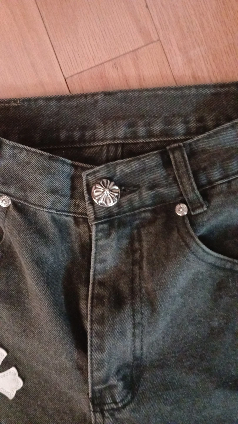 Chrome Hearts Black Denim Jeans (authentic) - photo 3