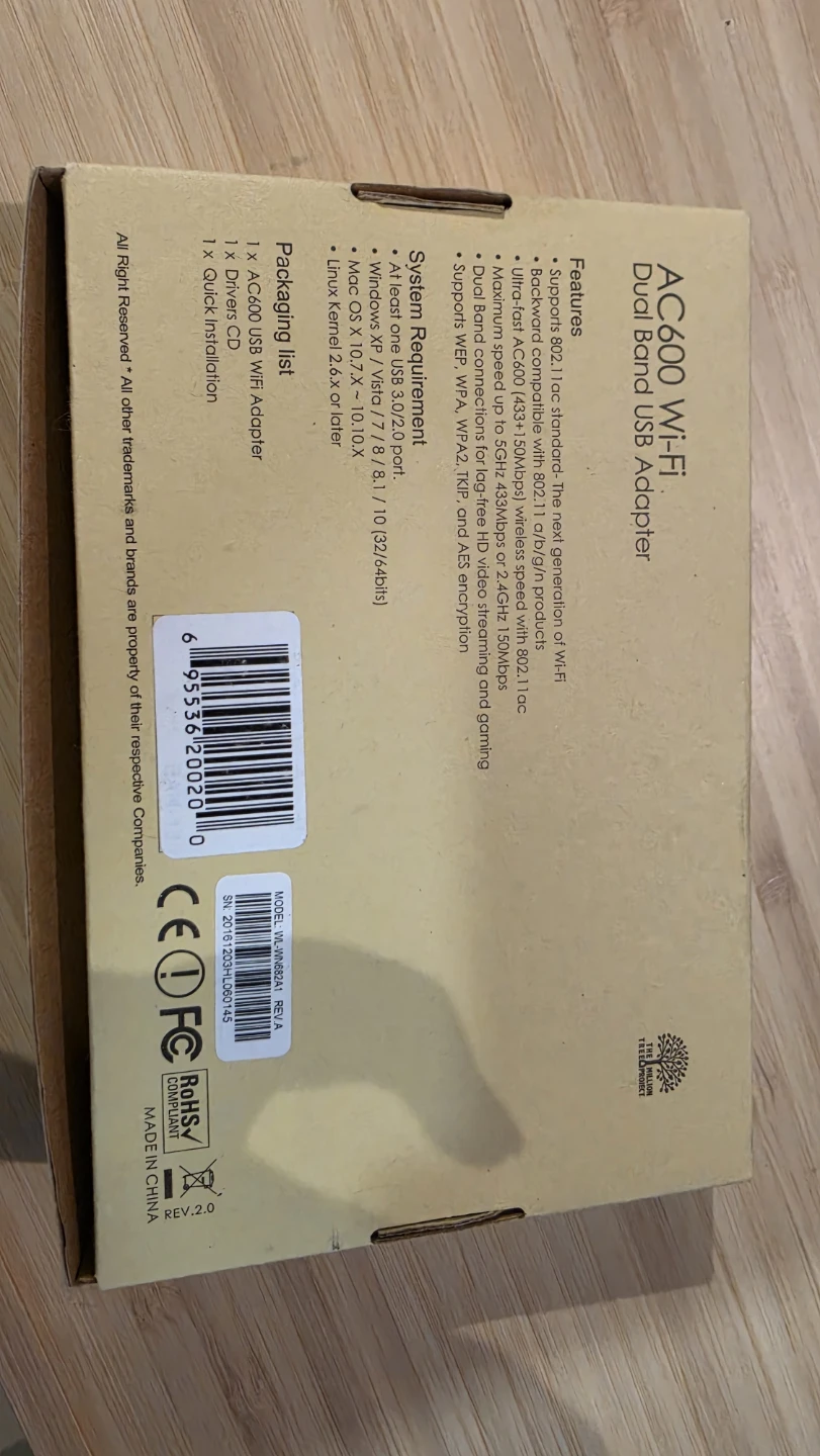 WAVLINK AC600 Dual Band USB Wi-Fi Adapter - photo 2