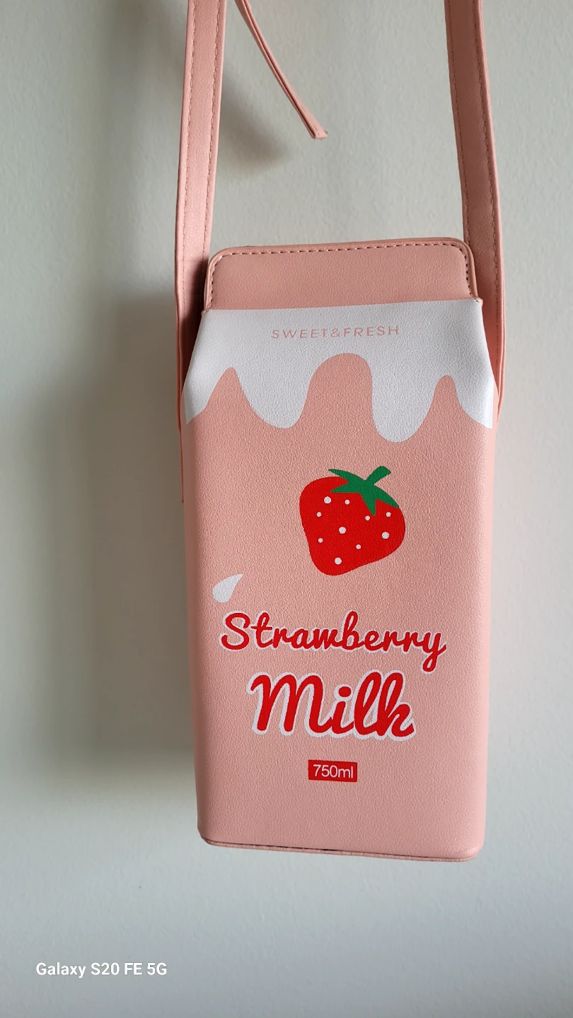 Strawberry Milk Carton Mini Bag