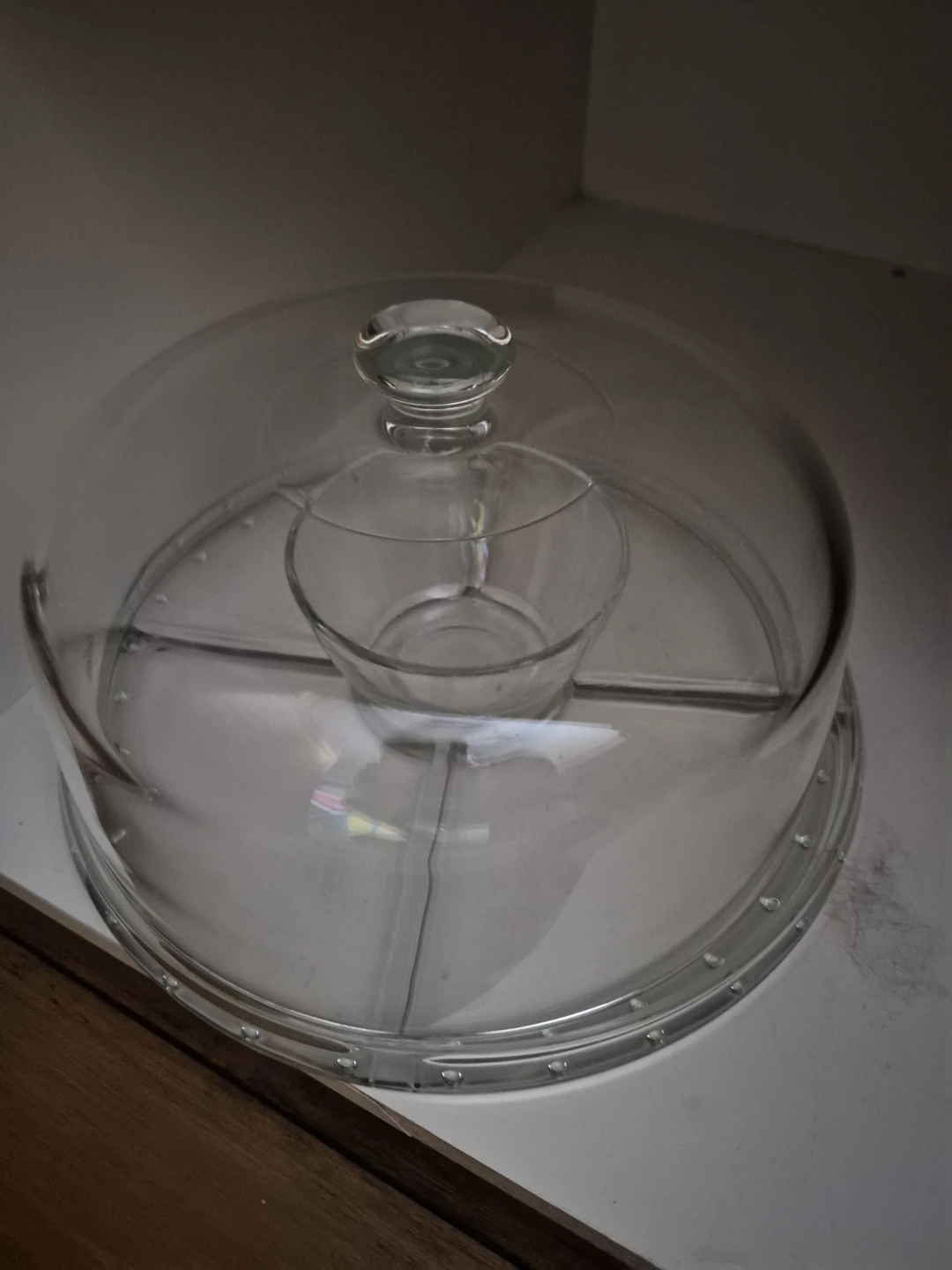Glass Cake Stand with Dome