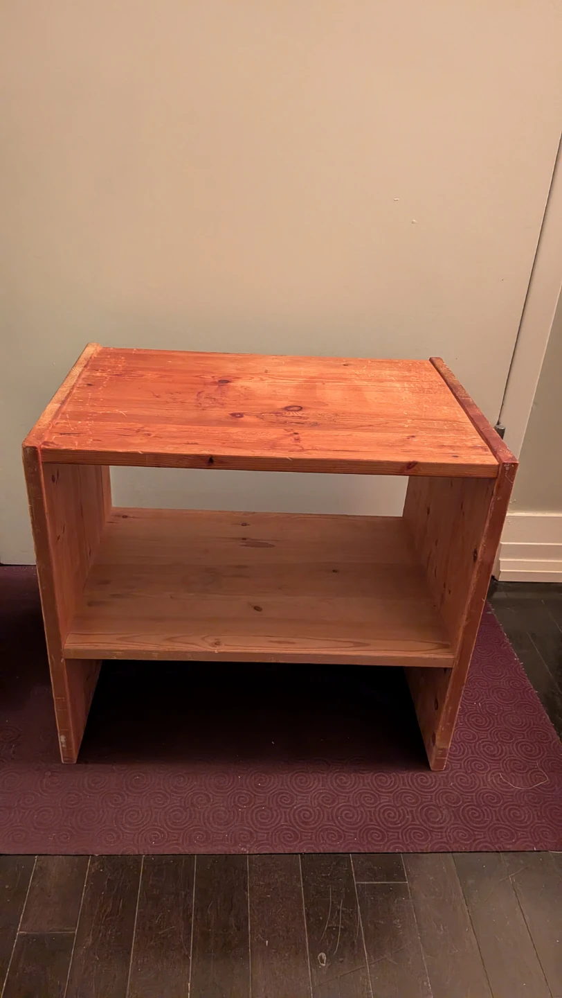 Solid Pine End Table / Nightstand