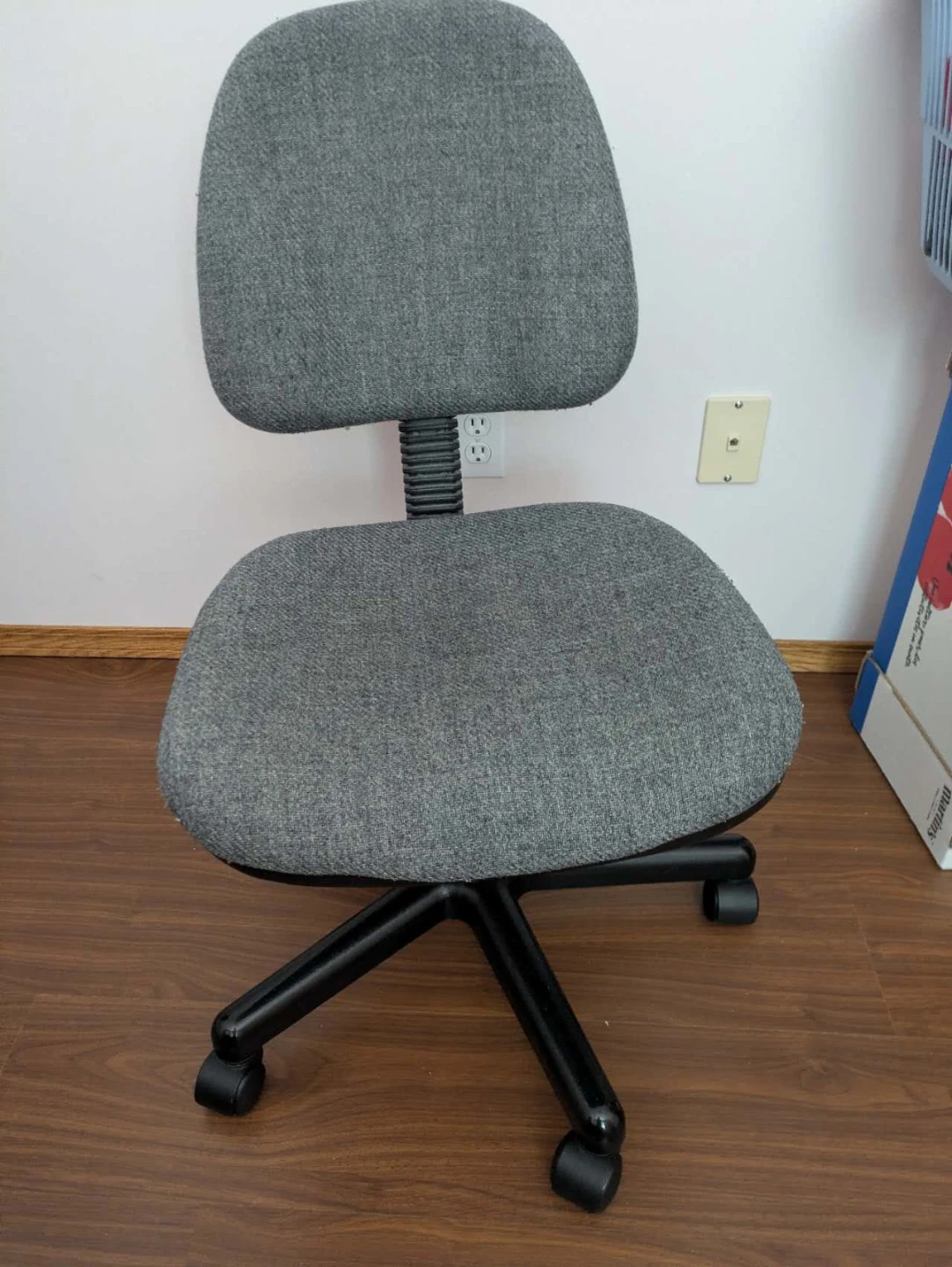 Grey Swivel Office Chair (available until May 26)