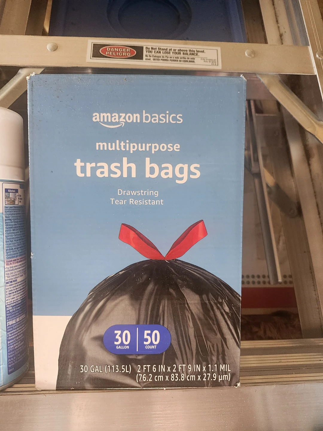 Amazon Basics Multipurpose Trash Bags - 30 Gallon, 50 Count