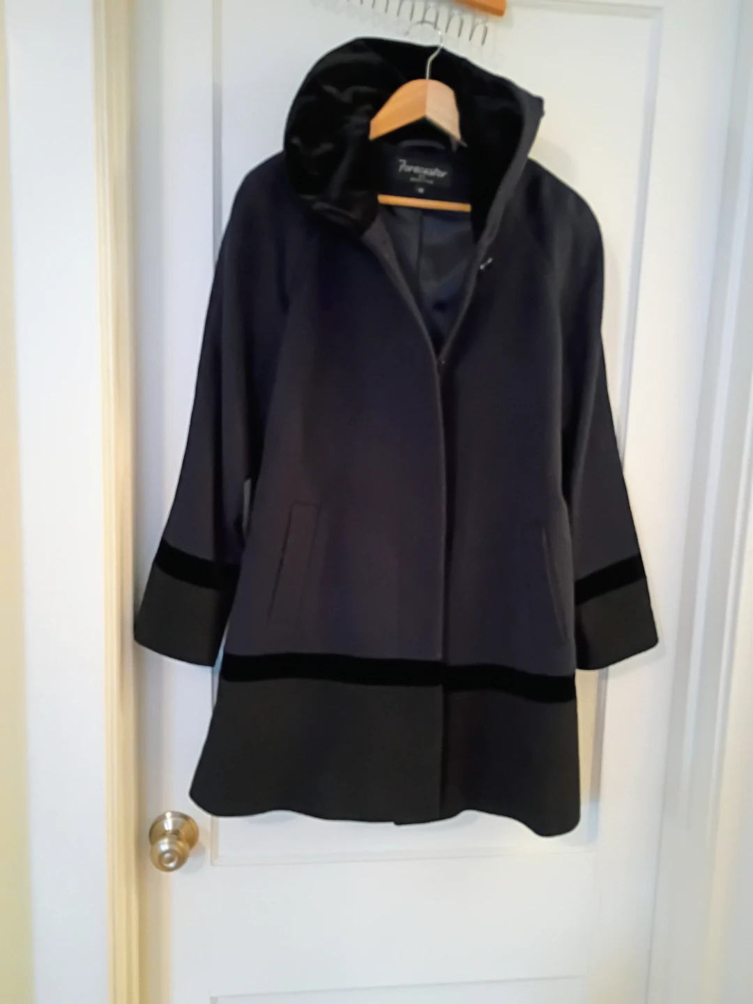 Forecaster of Boston Black Coat Size 10