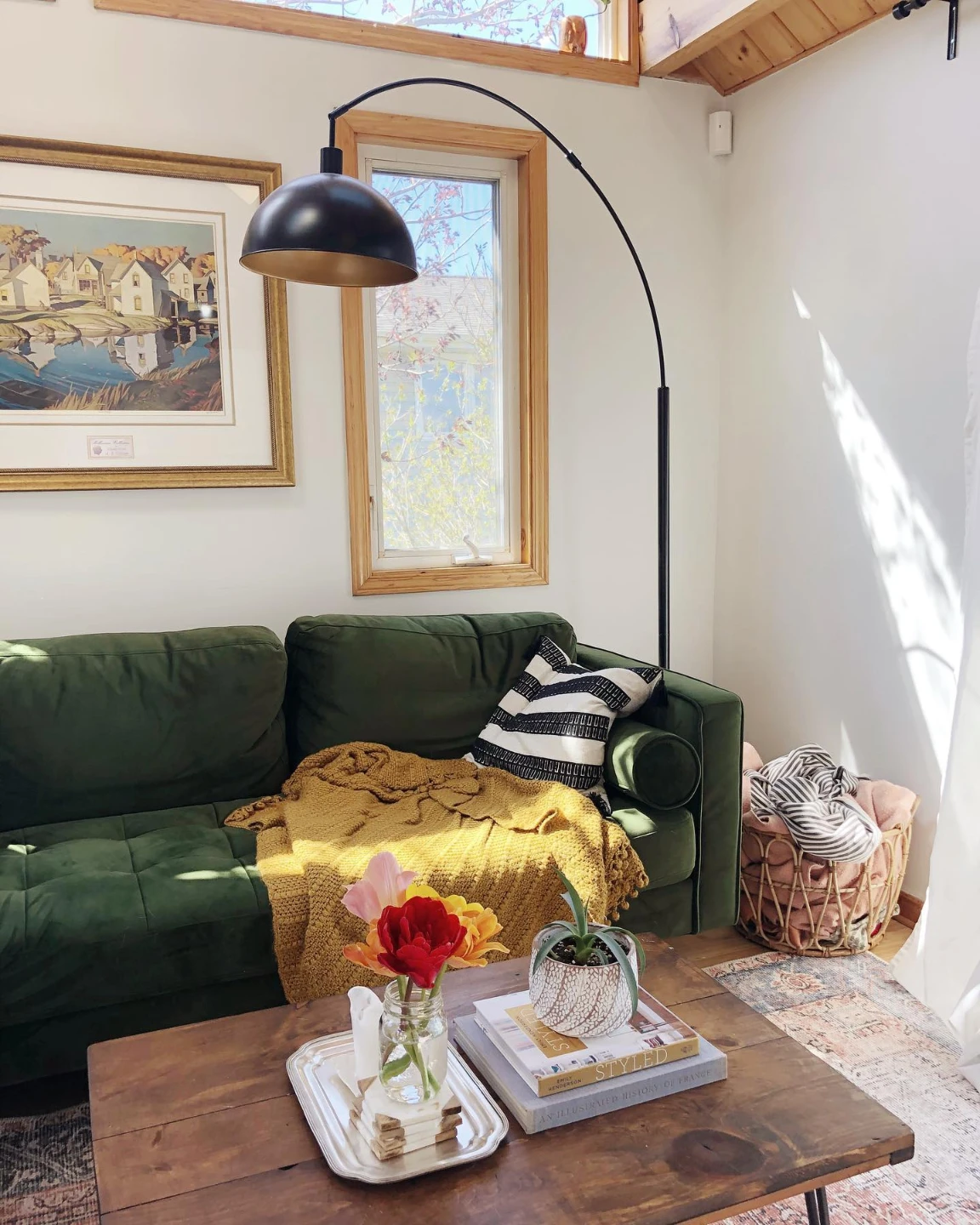 Moving Sale - 3-Seater Green Velvet Sofa