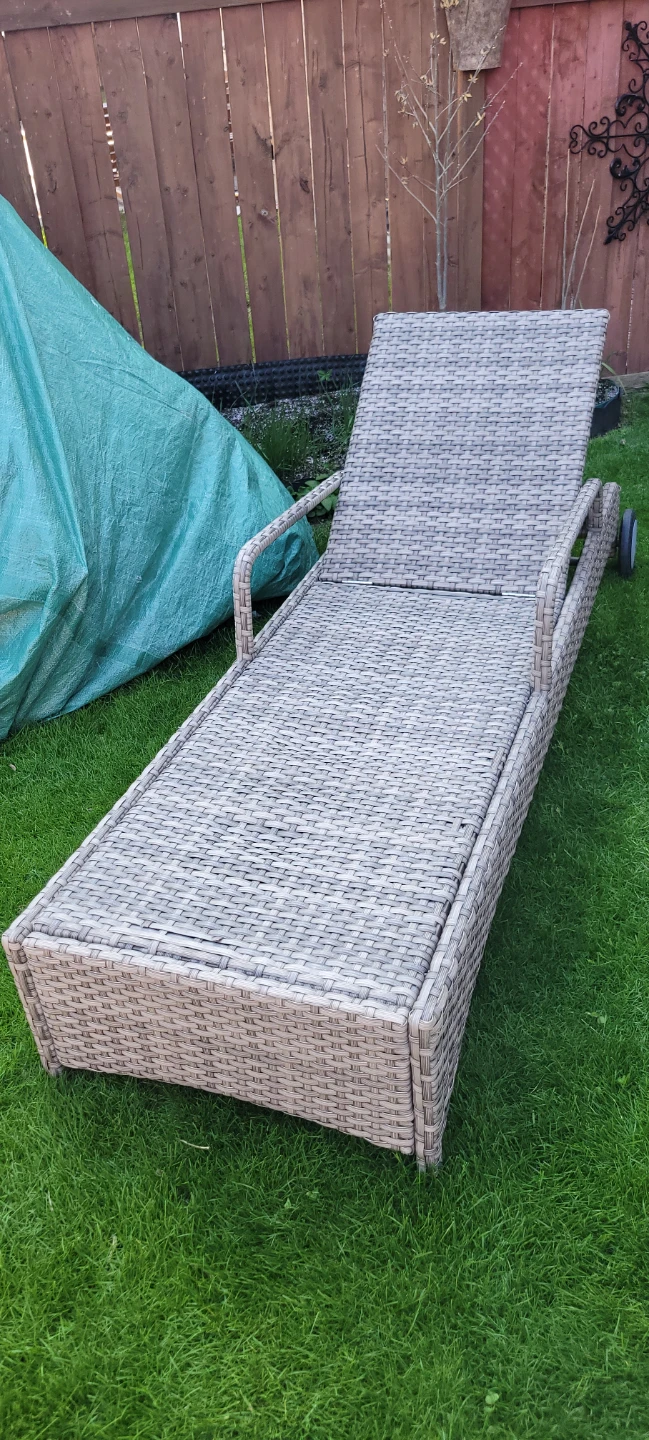 Wicker Outdoor Chaise Lounge Chair - photo 2