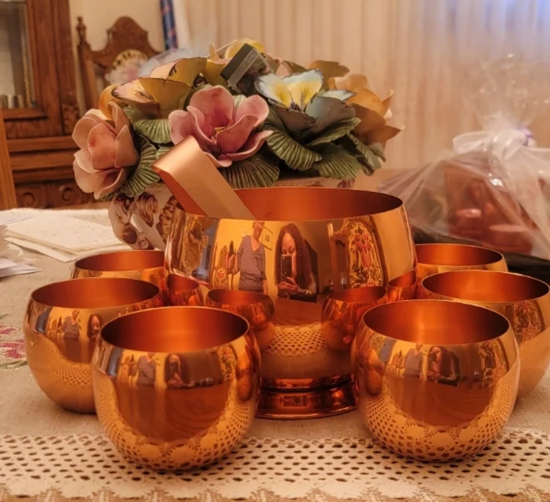 Copper Cups/ Serving Bowls Set - photo 2