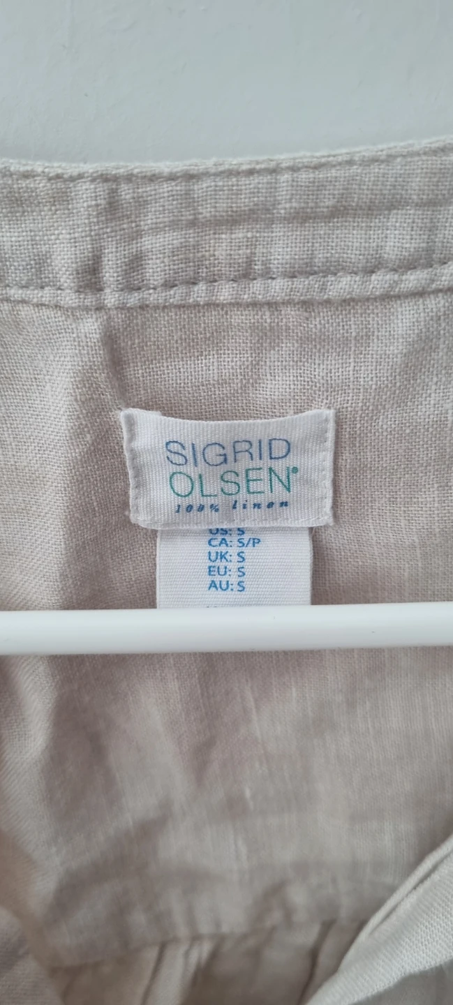 Sigrid Olsen Linen Button-Up Shirt - Size S - photo 2