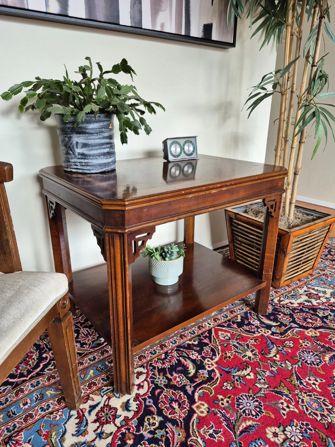 Wooden End Table with Lower Shelf by Lane Furniture - photo 4