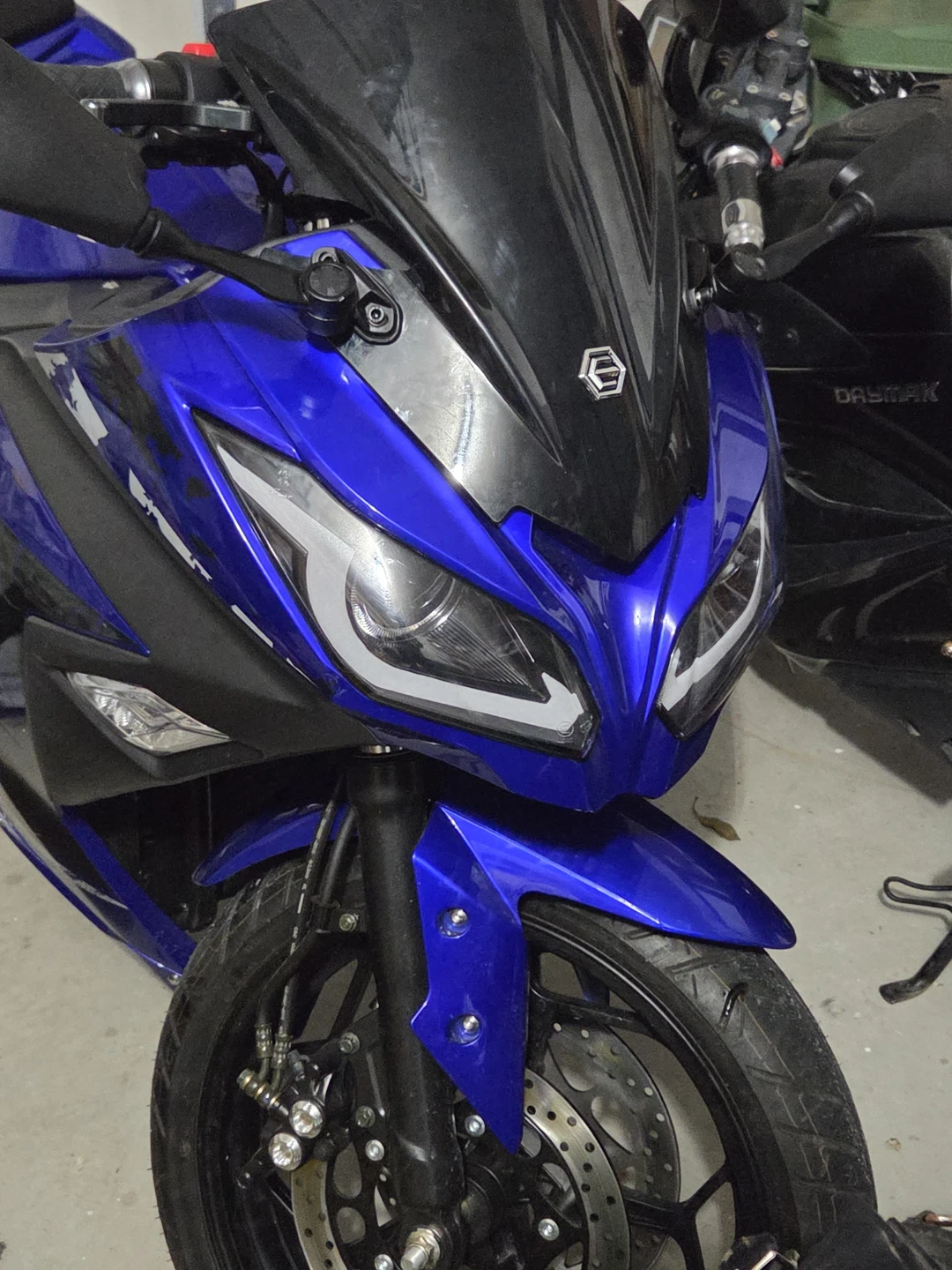 Blue Sport Motorcycle EMMO GTS