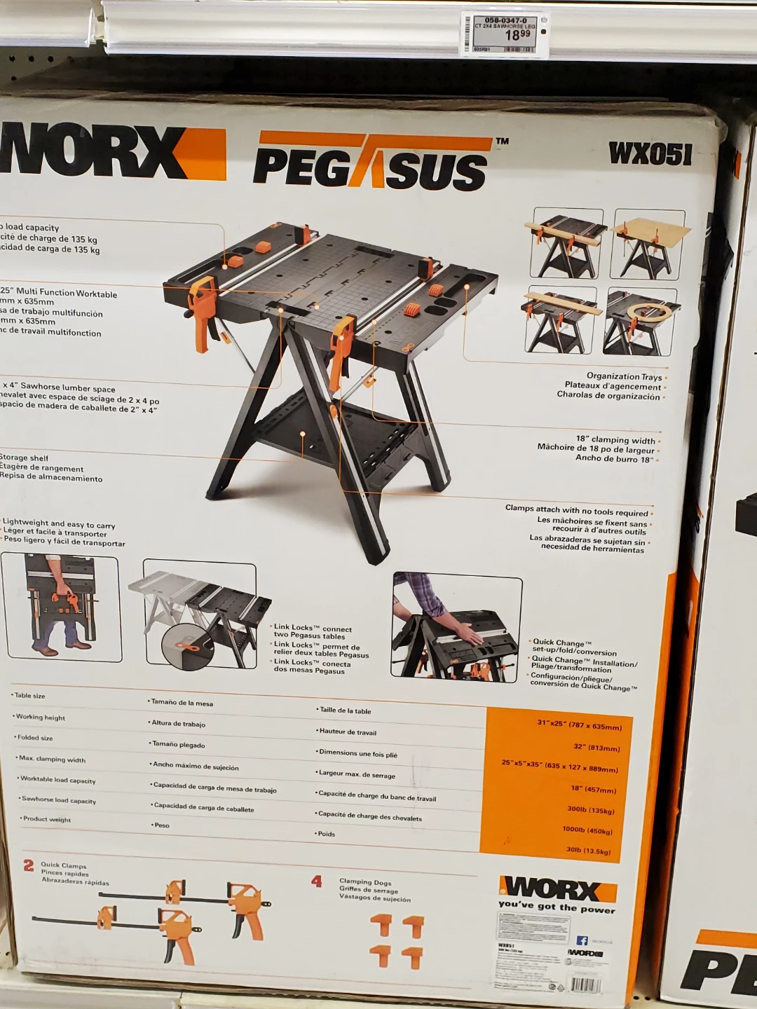 WORX Pegasus Multi-Function Work Table WX051