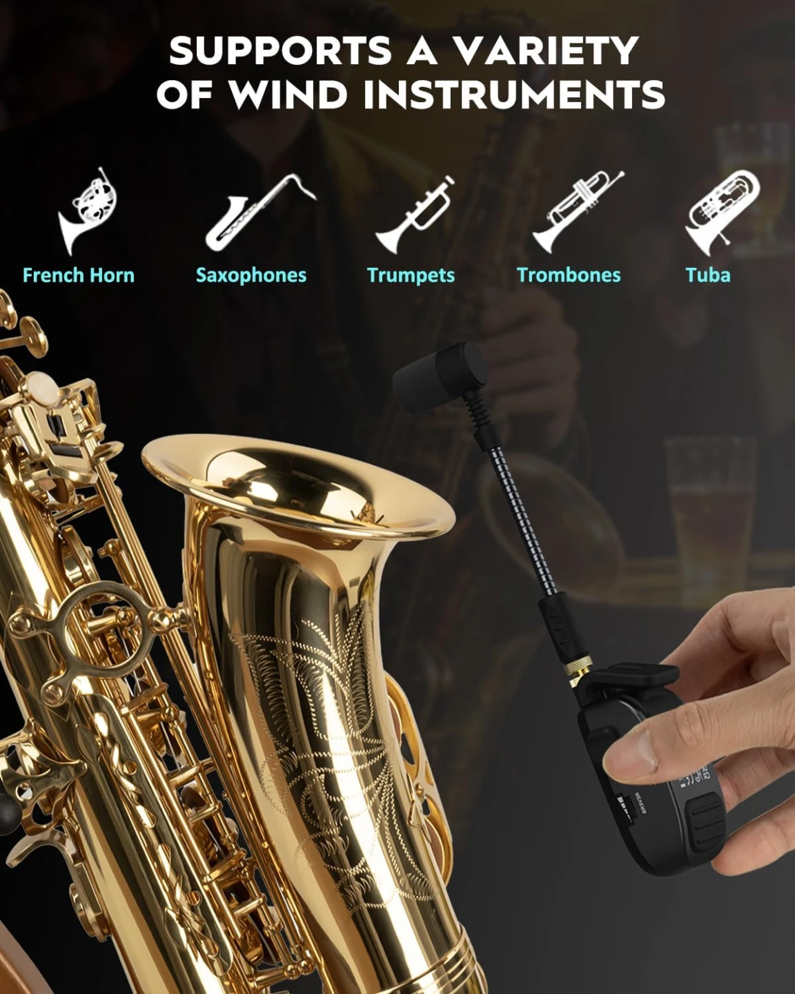 Wireless Microphone System for Wind Instruments - photo 5