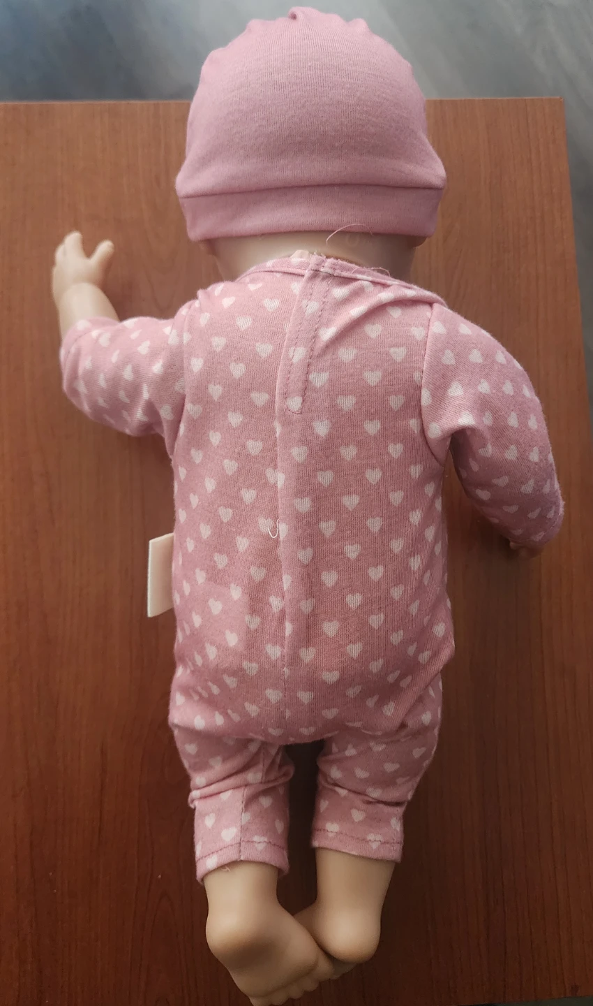 Baby Doll with Pink Heart Pajamas and Pacifier - photo 2