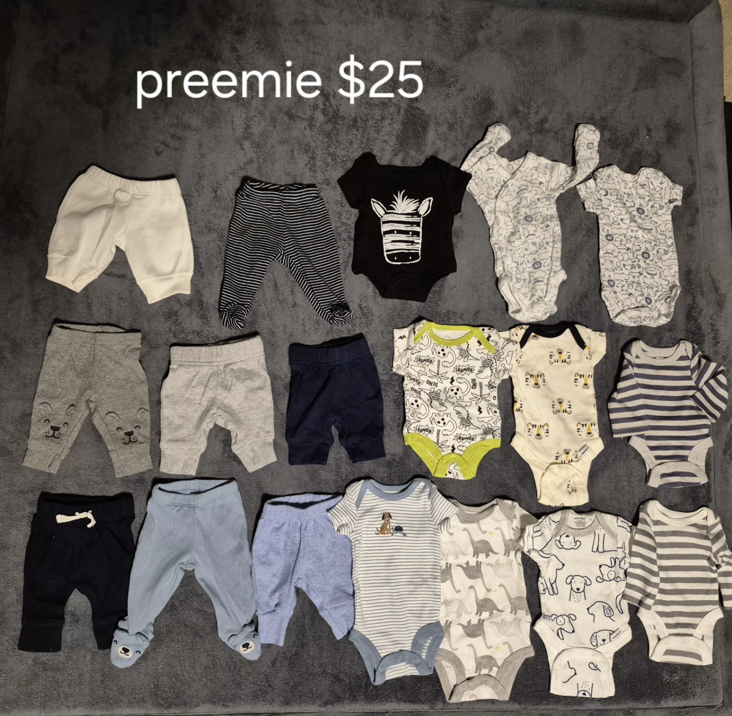 Preemie Baby Clothes Bundle - Assorted