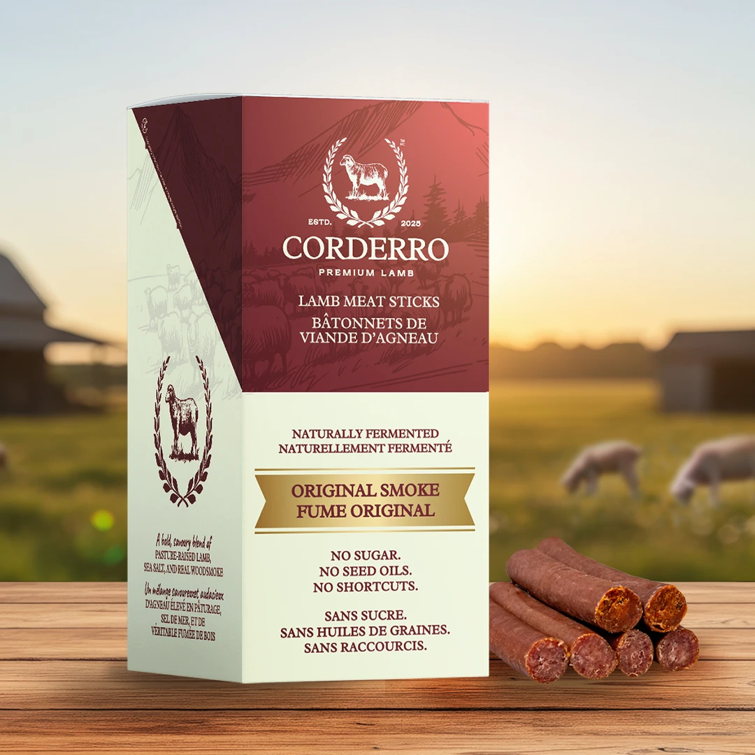 Corderro Premium Lamb Meat Sticks - Original Smoke