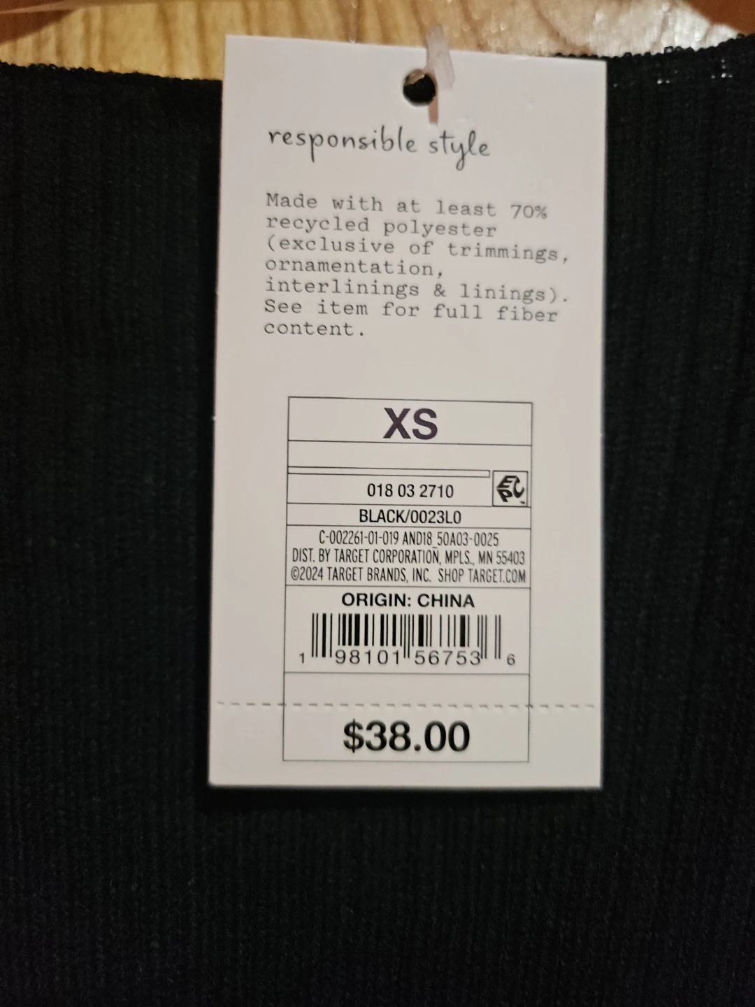 Black Sleeveless Ribbed Midi Dress - Size XS - photo 4