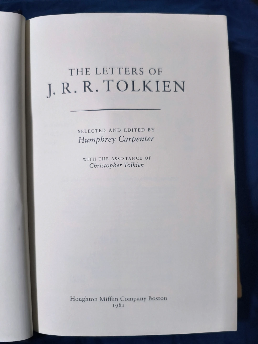 The Letters of J.R.R. Tolkien - 1st edition, hardcover - photo 4
