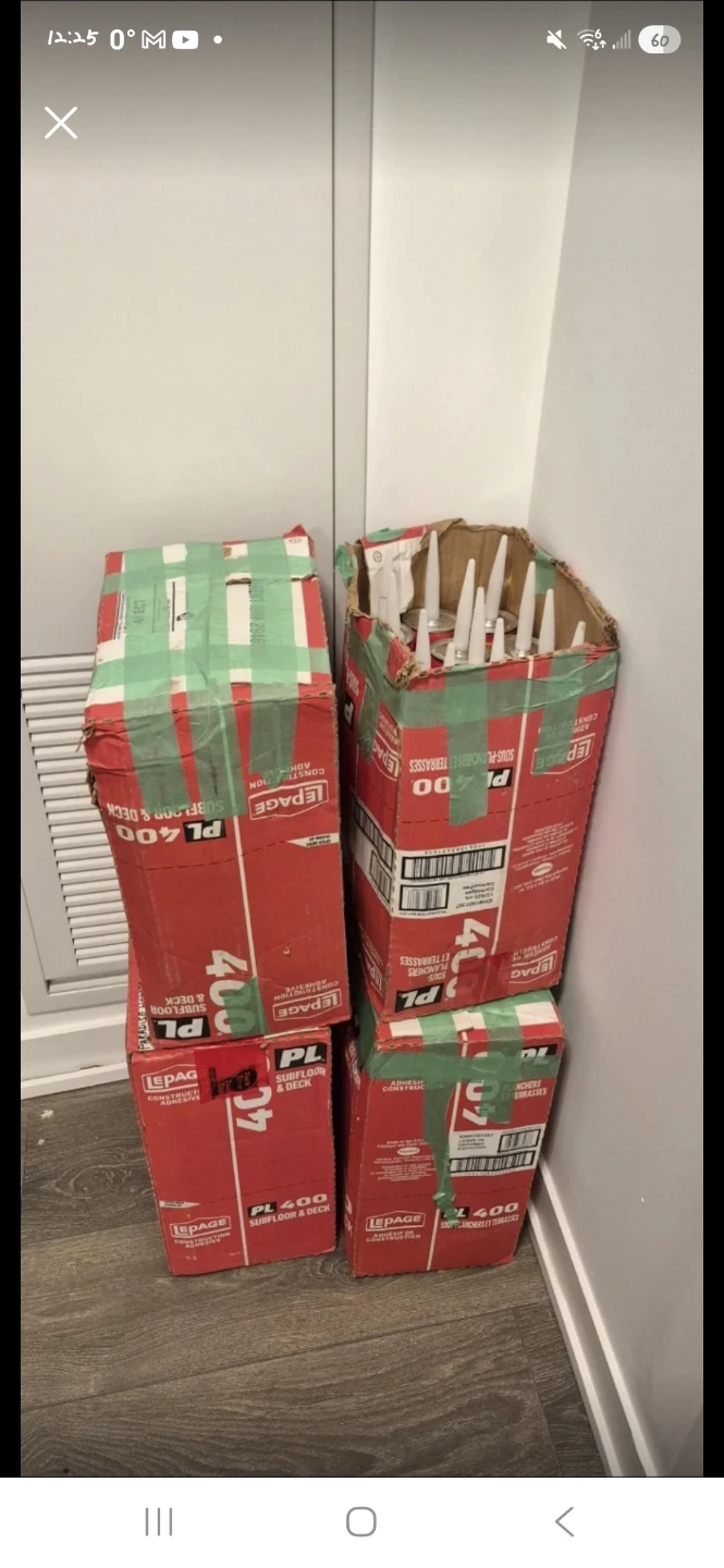 LePage PL 400 Subfloor & Deck Construction Adhesive Tubes