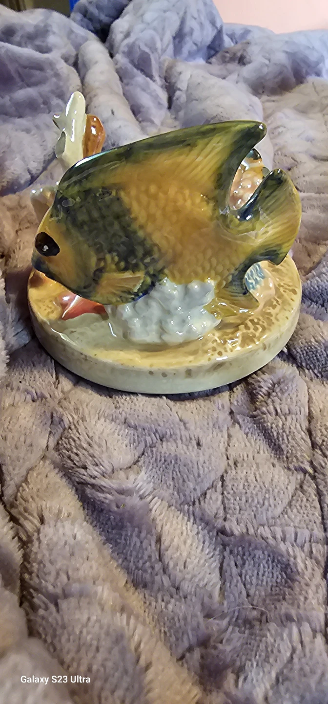 Ceramic Candle Holder with Fish and Sea Life Design - photo 3