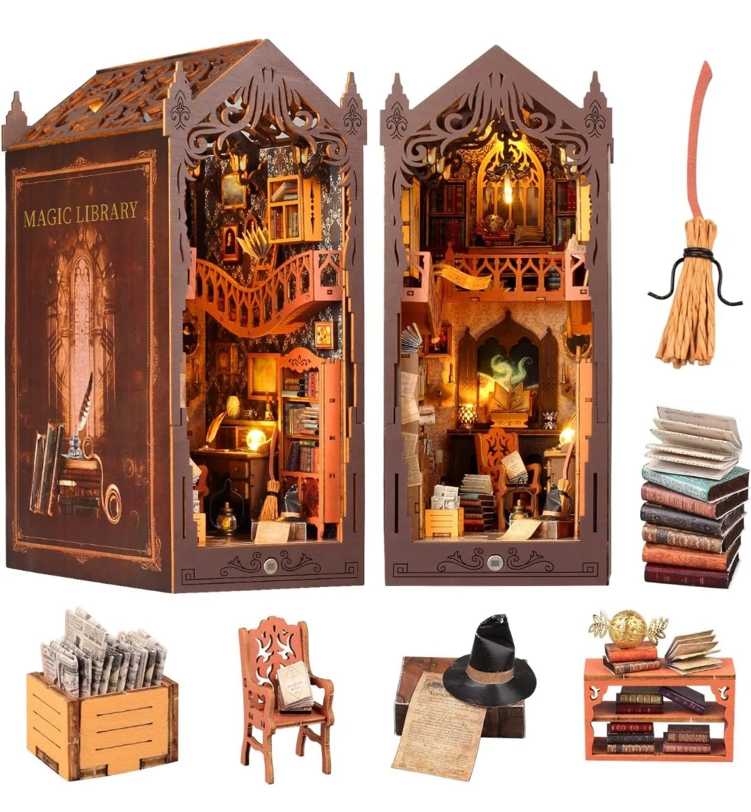 DIY Magic Library Book Nook Kit - photo 2