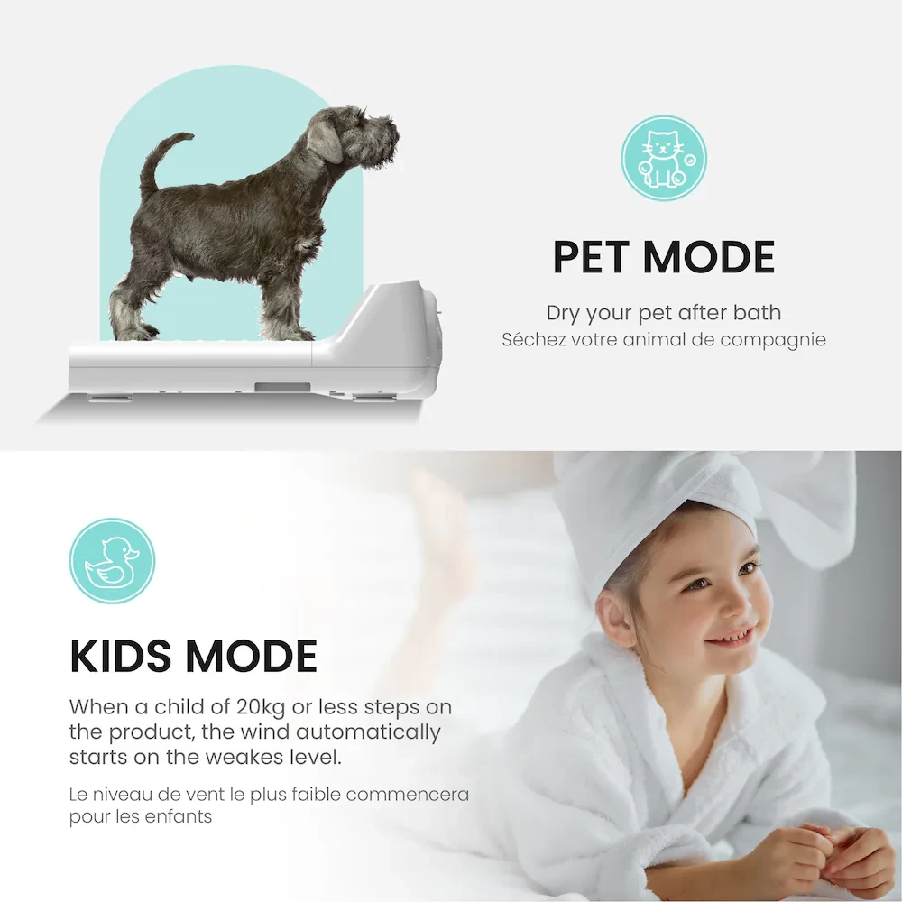 Vovo body and feet dryer for pregnant women, seniors or pets - photo 5