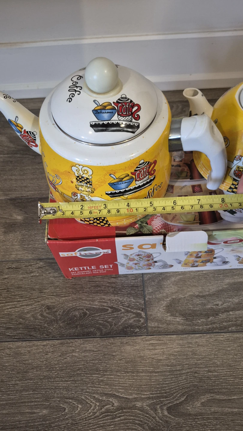 Safinox Enamel Kettle Set with Porcelain Tea Pot - photo 4