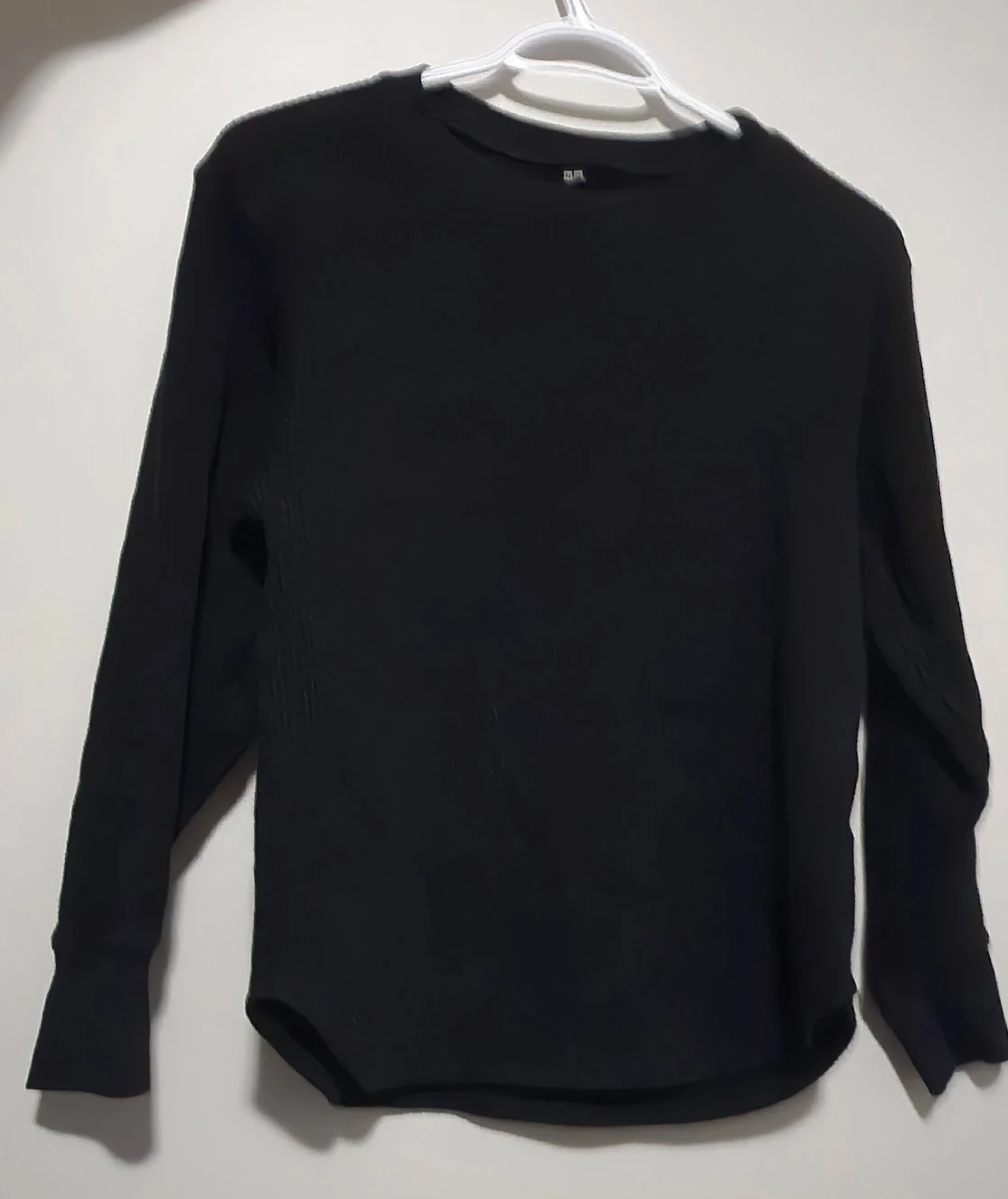 Black Waffle Knit Long Sleeve - photo 2