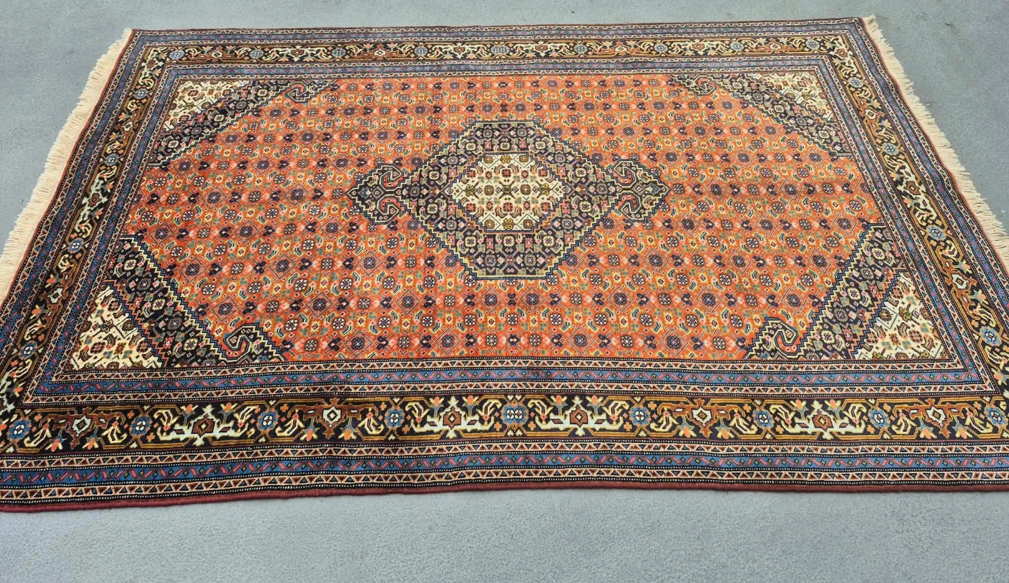 Large Hand Woven Wool Carpet Area Rug From Iran - photo 2