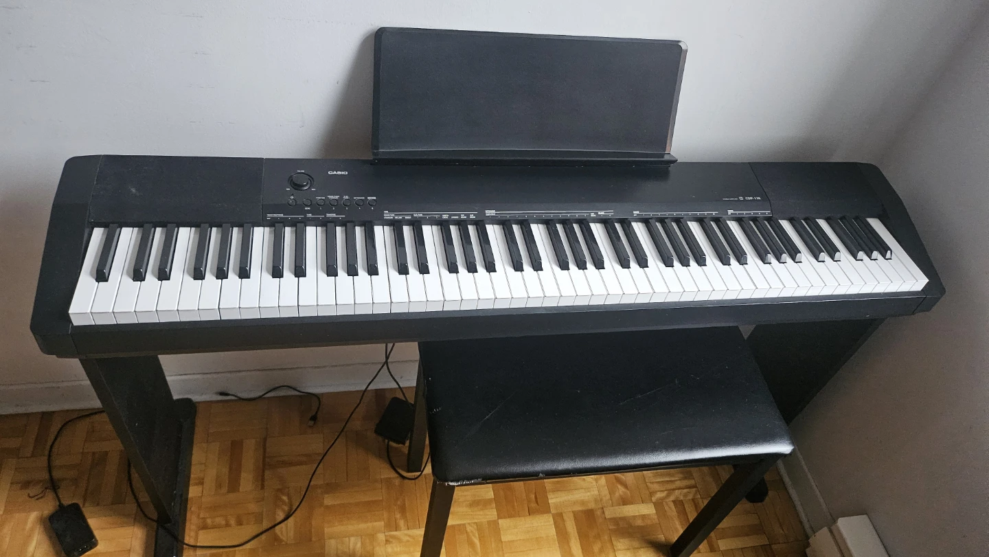 Casio CDP-135 Digital Piano with Stand and Bench