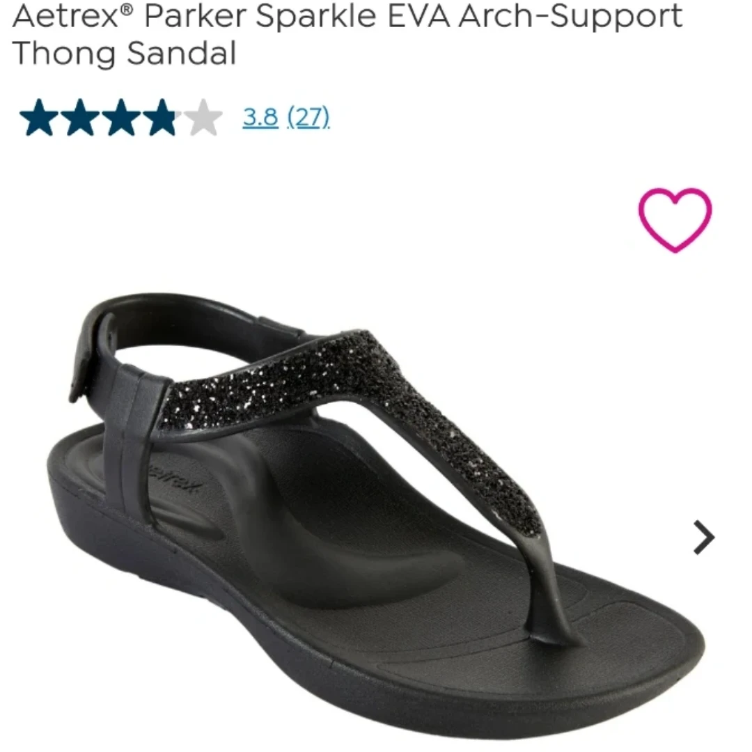 Aetrex Parker Sparkle EVA Thong Sandals - photo 4