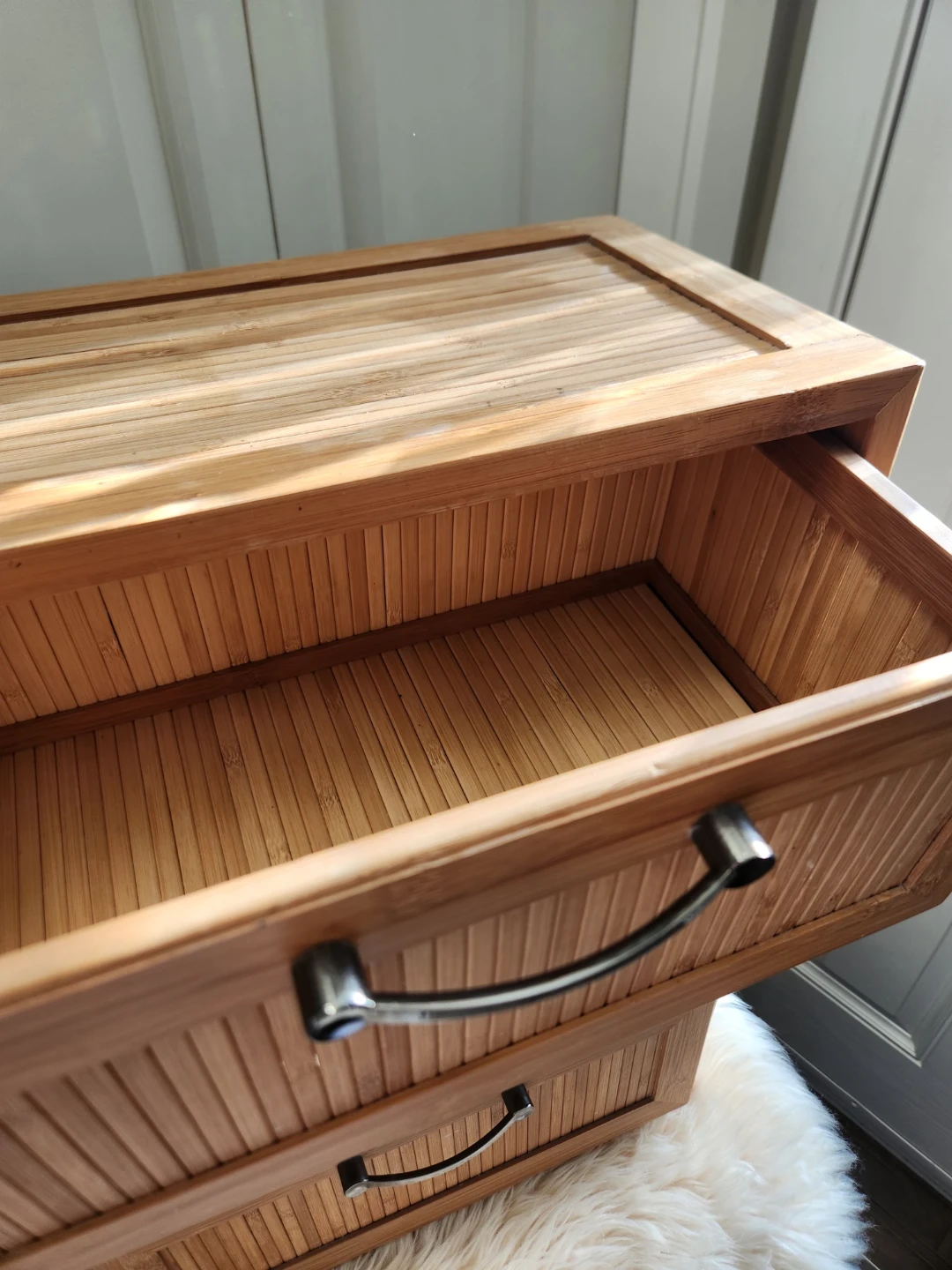 Bamboo 3-Drawer NIGHT STAND or STORAGE DECOR - photo 3