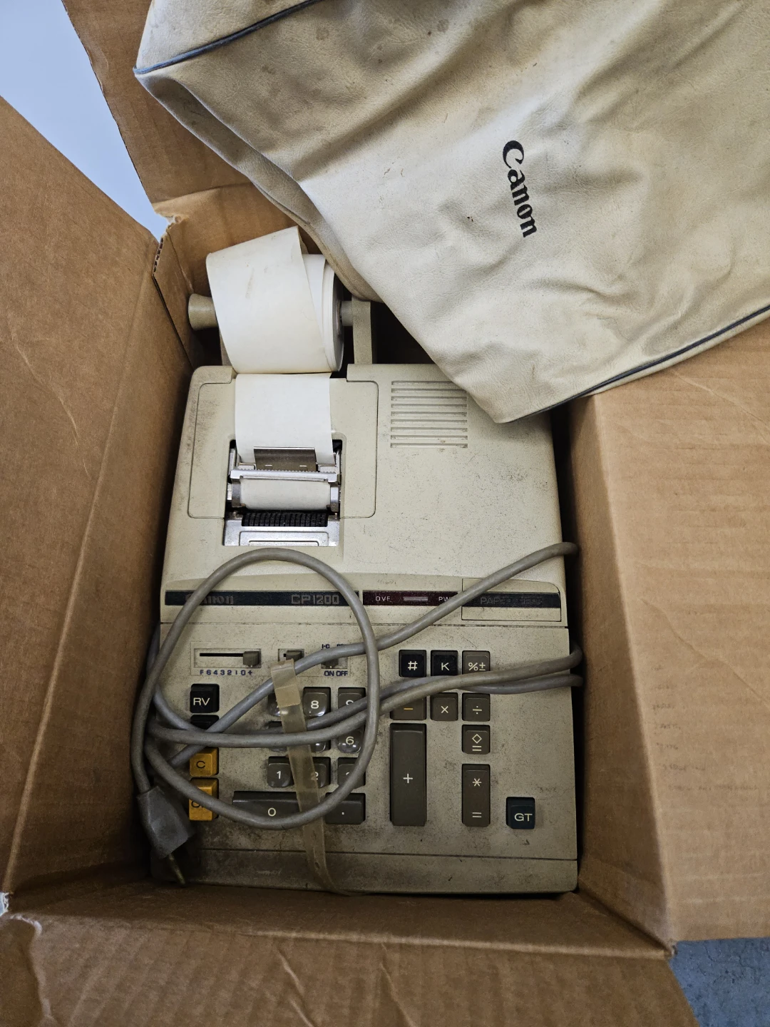 Canon CP1200 Printing Calculator with Dust Cover