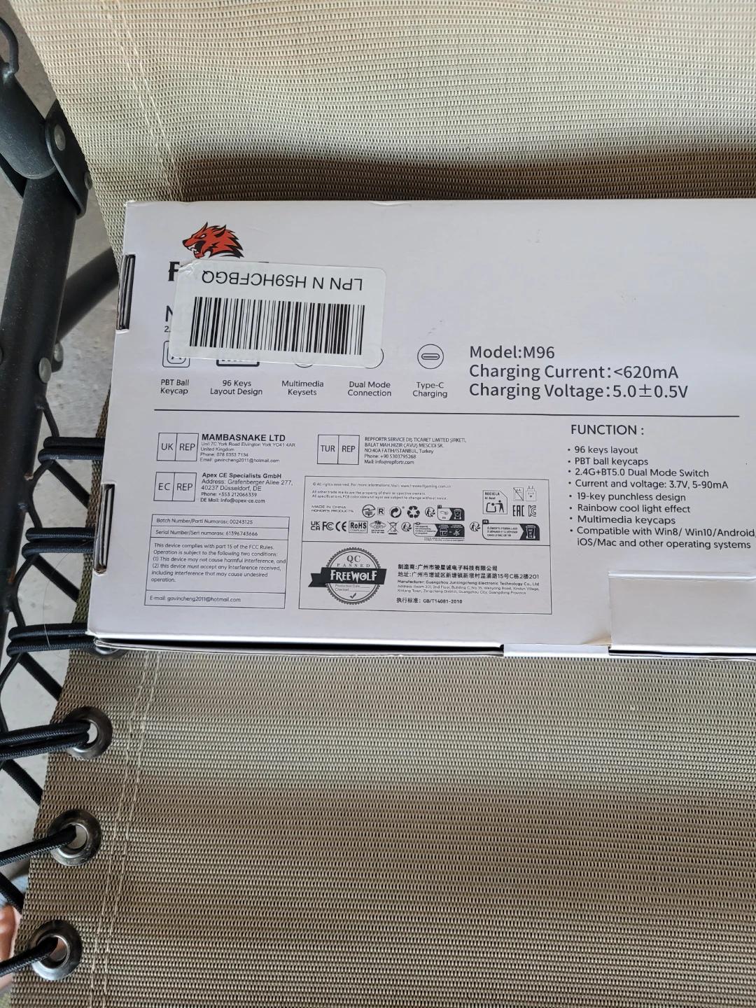 FreeWolf 96 Key Mechanical Keyboard - photo 3