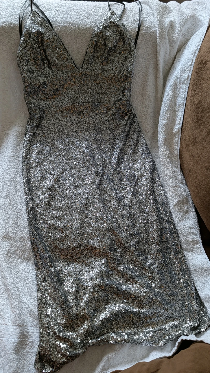 ABS Sparkly Sequin Strappy Dress - photo 2