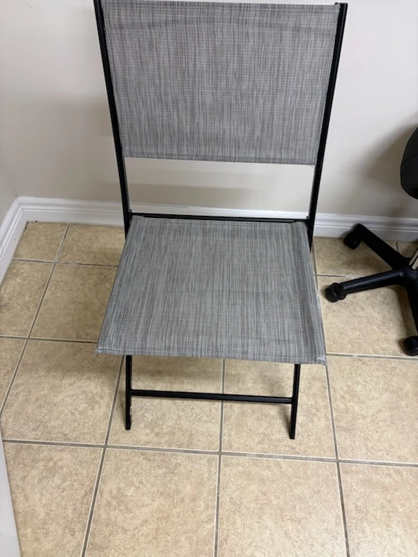 Grey Folding Chair