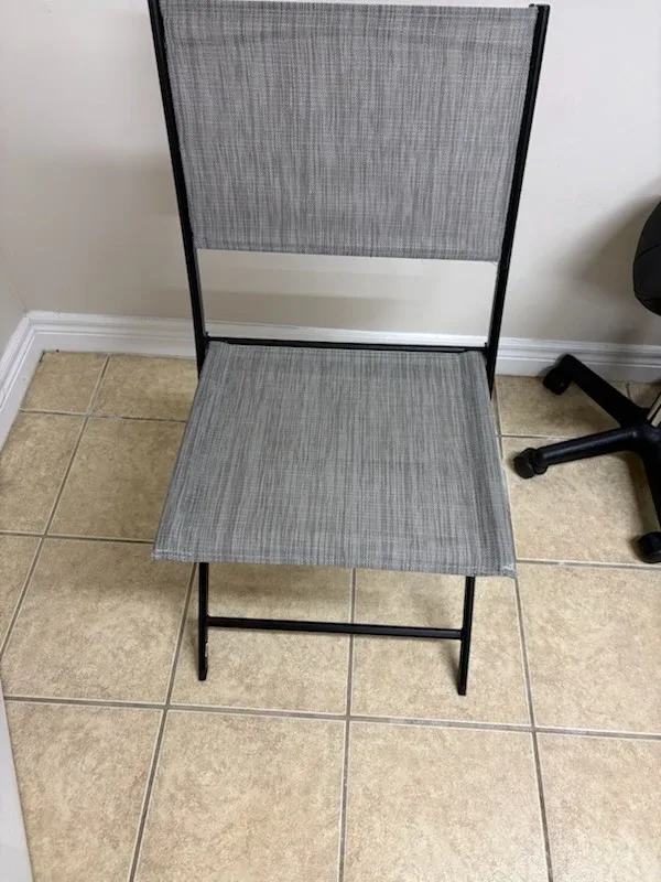 Grey Folding Chair
