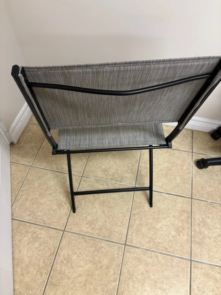 Grey Folding Chair - photo 3