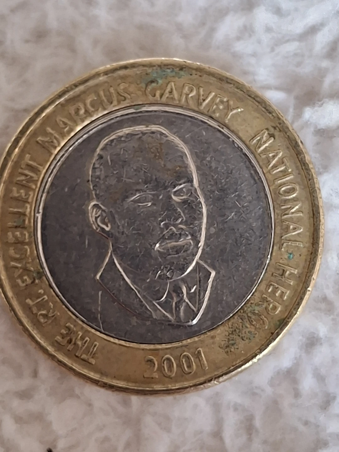 Jamaica 20 Dollars Coin - Marcus Garvey 2001