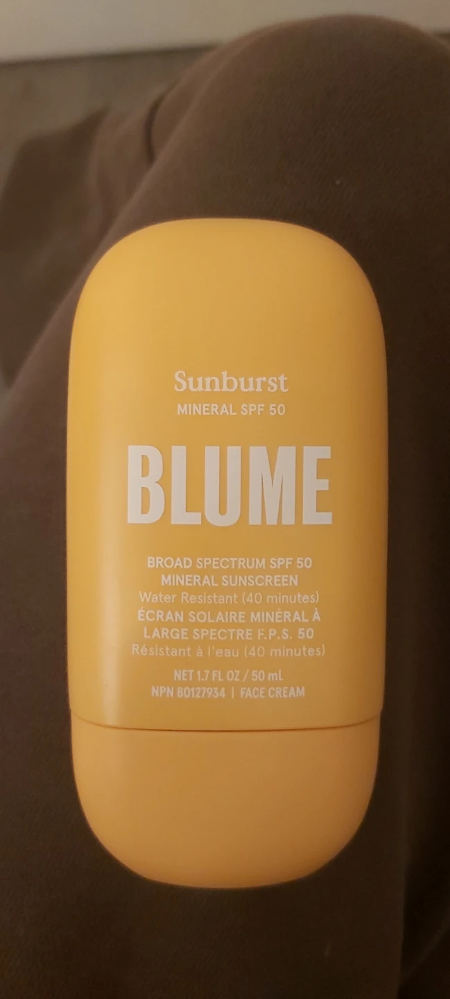Blume Sunburst Mineral Face Cream SPF 50