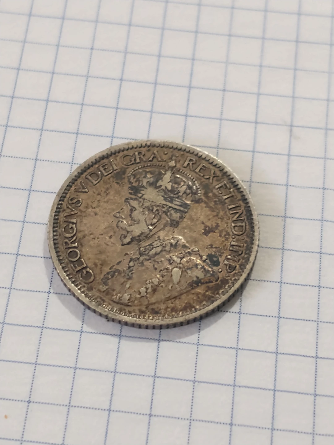 Beautiful 1931 Canada George V dime .800 silver KM #23a - photo 4