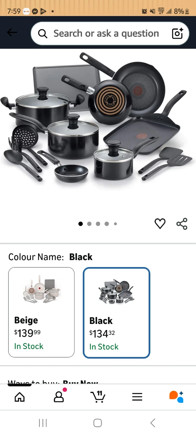 T-fal 22 Piece Non-Stick Cookware Set - photo 3