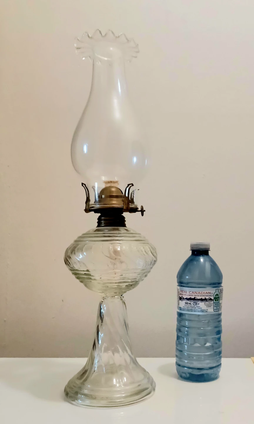 Antique 1800's Rare Tall Dabs New Oil Lamp